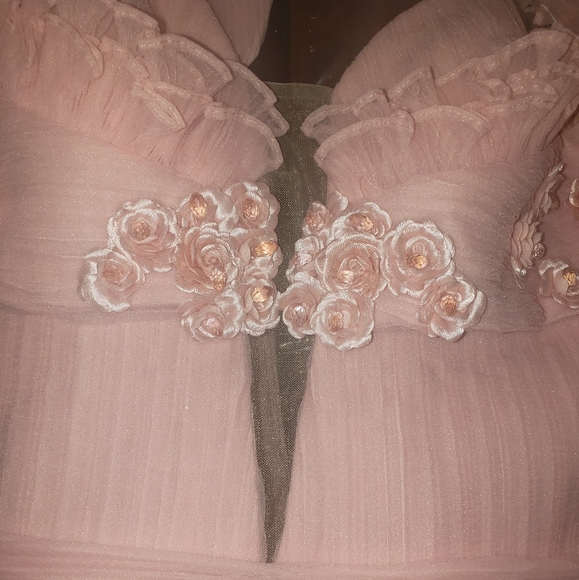 Pink Couture pleated ballgown pageant prom 4 6 - Picture 4 of 9